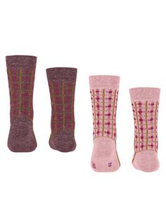 Rückansicht von ESPRIT Check SO 2-Pack Freizeitsocken Kinder sortiment (0020)
