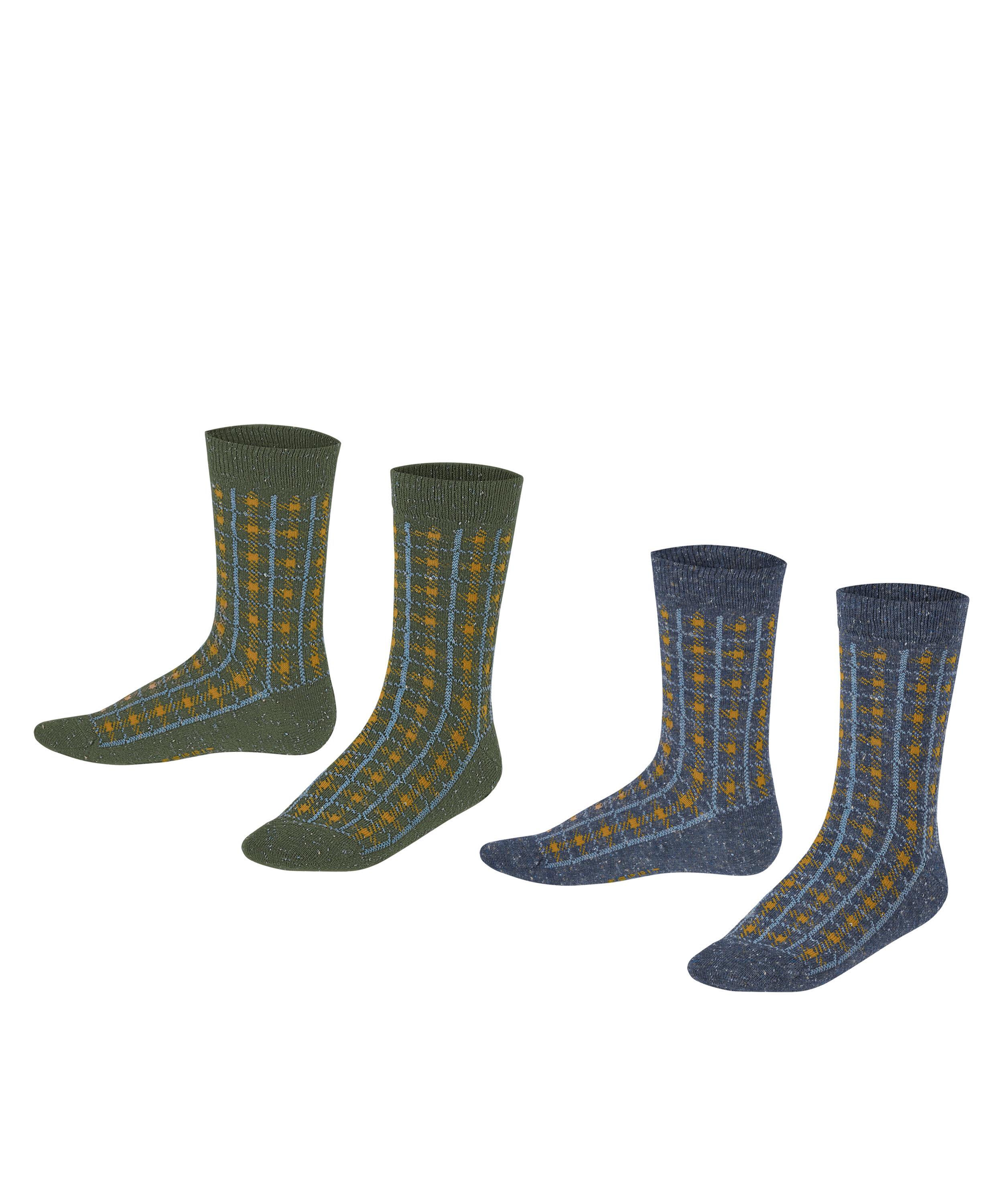 ESPRIT Check SO 2-Pack Socken Kinder - sortiment (0040)