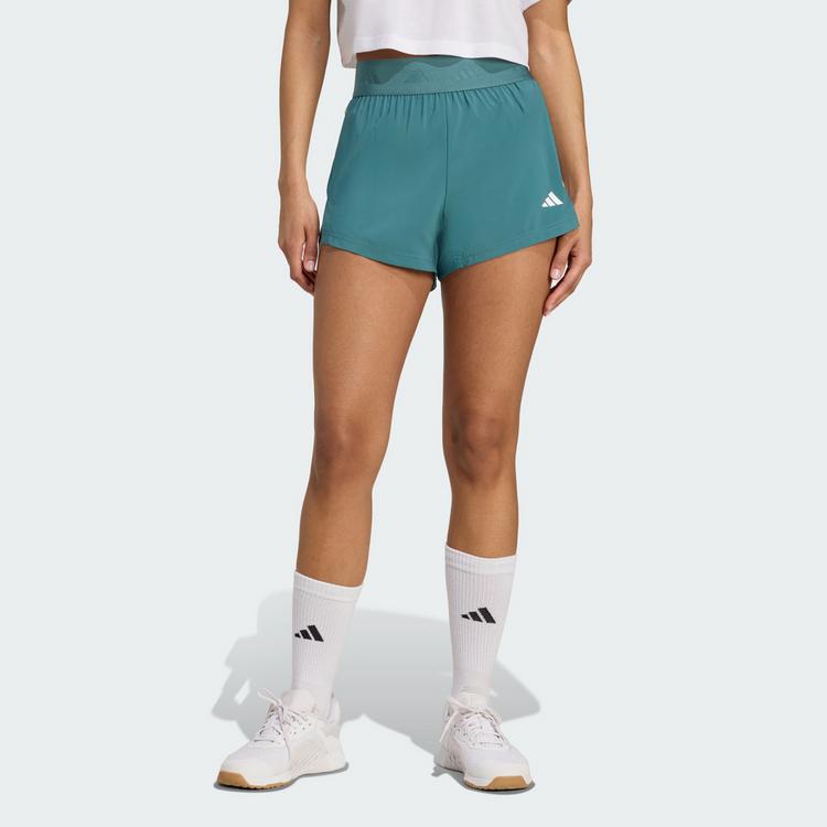 adidas adidas Hyperglam Woven Shorts Funktionsshorts Damen - Preloved Teal / White - 0 | SportScheck