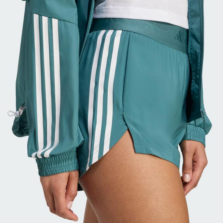 adidas adidas Hyperglam Woven Shorts Funktionsshorts Damen - Preloved Teal / White - 1 | SportScheck