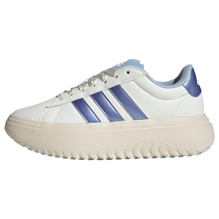 adidas adidas Grand Court Platform Schuh Sneaker Damen - Off White / Blue Spark Met. / Wonder White - 0 | SportScheck