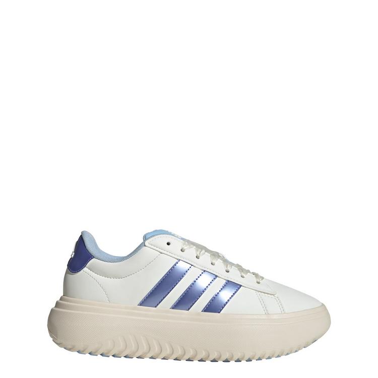 adidas adidas Grand Court Platform Schuh Sneaker Damen - Off White / Blue Spark Met. / Wonder White - 0 | SportScheck