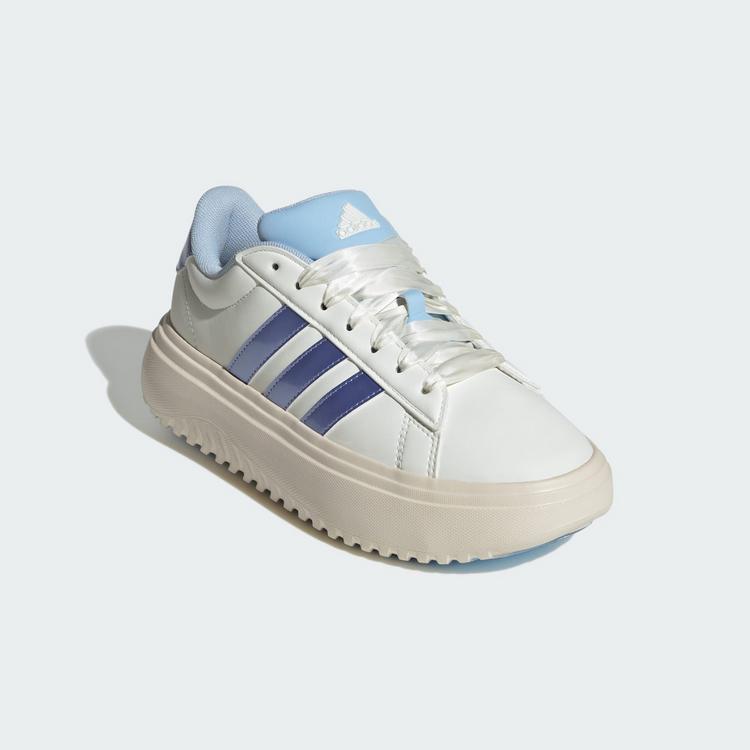 adidas adidas Grand Court Platform Schuh Sneaker Damen - Off White / Blue Spark Met. / Wonder White - 3 | SportScheck