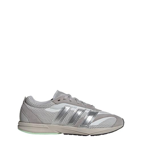 Rückansicht von adidas Lightblaze Lp Schuhe Sneaker Damen Grey Two / Silver Metallic / Semi Green Spark
