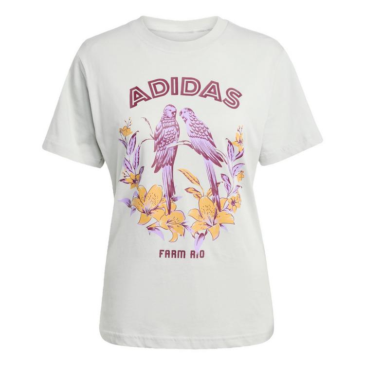 adidas adidas adidas X FARM Graphic T-Shirt 2 T-Shirt Damen - Ash Silver - 0 | SportScheck