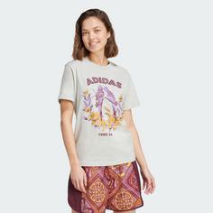 Rückansicht von adidas adidas X FARM Graphic T-Shirt 2 T-Shirt Damen Ash Silver