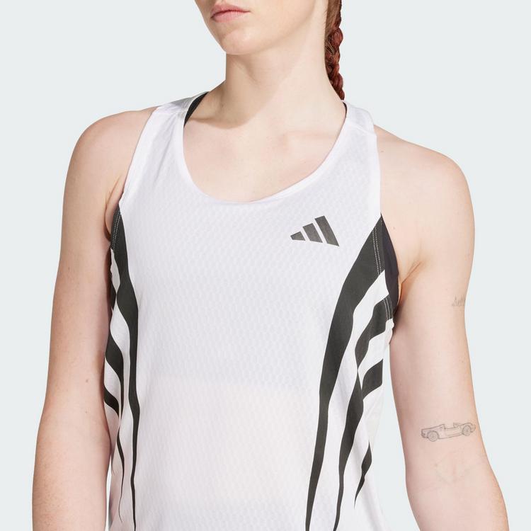 adidas adidas Adizero Archive Running Singlet Funktionstank Damen - White - 1 | SportScheck