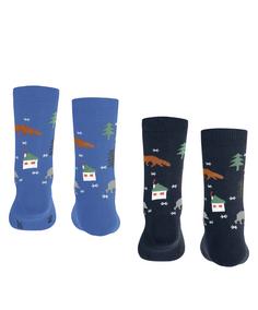 Rückansicht von ESPRIT Adventure  2-Pack Freizeitsocken Kinder sortiment (0040)