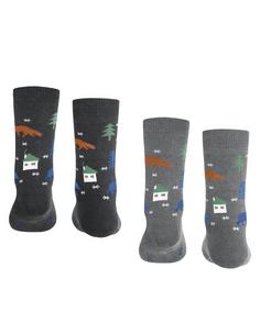 Rückansicht von ESPRIT Adventure  2-Pack Freizeitsocken Kinder sortiment (0050)