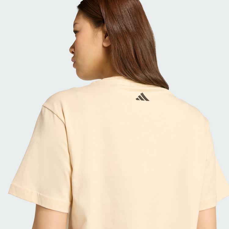 adidas adidas adidas X FARM T-Shirt mit Grafikprint T-Shirt Damen - Sand Strata - 1 | SportScheck