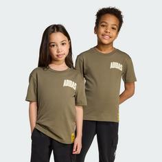 Rückansicht von adidas Die Simpsons T-Shirt Kids T-Shirt Kinder Olive Strata
