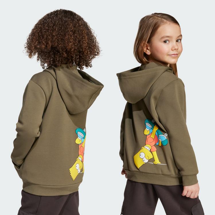 adidas adidas Die Simpsons Track Top Kinder Hoodie Kinder - Olive Strata - 1 | SportScheck