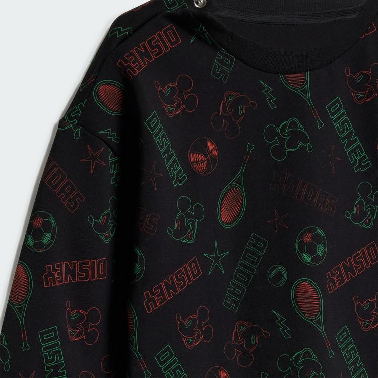 adidas adidas Disney Micky Maus Jogginganzug Kinder Trainingsanzug Kinder - Black / Impact Orange / Lime Burst - 0 | SportScheck