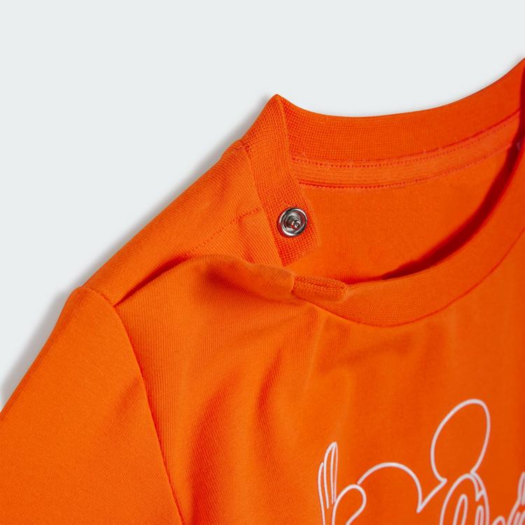 adidas adidas Disney Micky Maus T-Shirt-Set Kinder Trainingsanzug Kinder - Semi Impact Orange / Off White - 0 | SportScheck