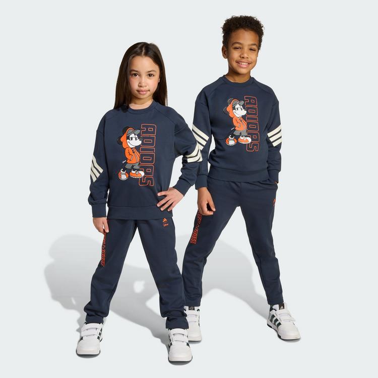 adidas adidas Disney Micky Maus Jogginganzug Kinder Trainingsanzug Kinder - Aurora Ink / Impact Orange - 0 | SportScheck