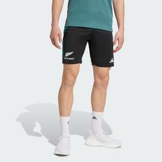 Rückansicht von adidas All Blacks Gym Shorts Funktionsshorts Herren All Black / Pure Teal