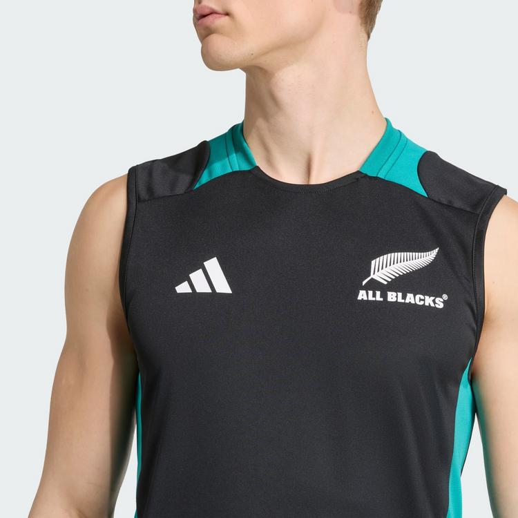 adidas adidas All Blacks Lions Singlet Funktionstank Herren - All Black / Pure Teal - 1 | SportScheck