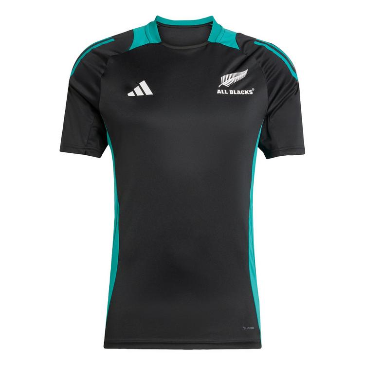 adidas adidas All Blacks Performance T-Shirt T-Shirt Herren - All Black / Pure Teal - 0 | SportScheck