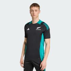 Rückansicht von adidas All Blacks Performance T-Shirt T-Shirt Herren All Black / Pure Teal