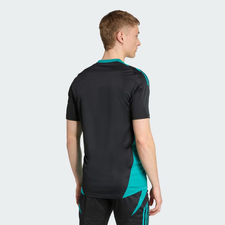 adidas adidas All Blacks Performance T-Shirt T-Shirt Herren - All Black / Pure Teal - 1 | SportScheck