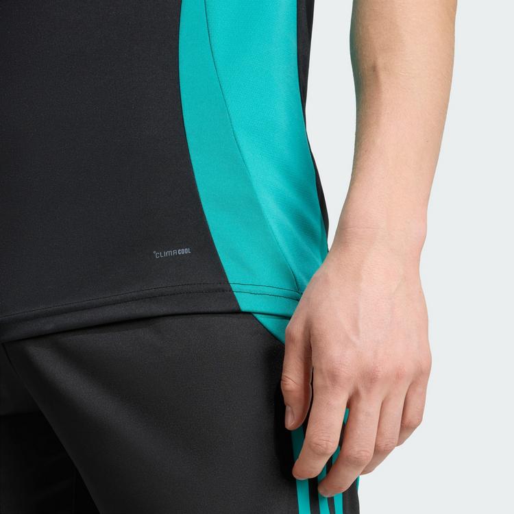 adidas adidas All Blacks Performance T-Shirt T-Shirt Herren - All Black / Pure Teal - 0 | SportScheck