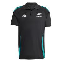 adidas All Blacks Training Poloshirt T-Shirt Herren - All Black / Pure Teal