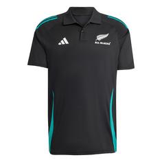 adidas All Blacks Training Poloshirt T-Shirt Herren All Black / Pure Teal