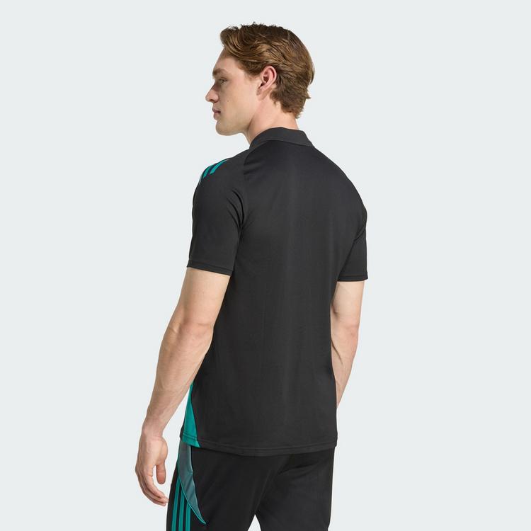 adidas adidas All Blacks Training Poloshirt T-Shirt Herren - All Black / Pure Teal - 1 | SportScheck