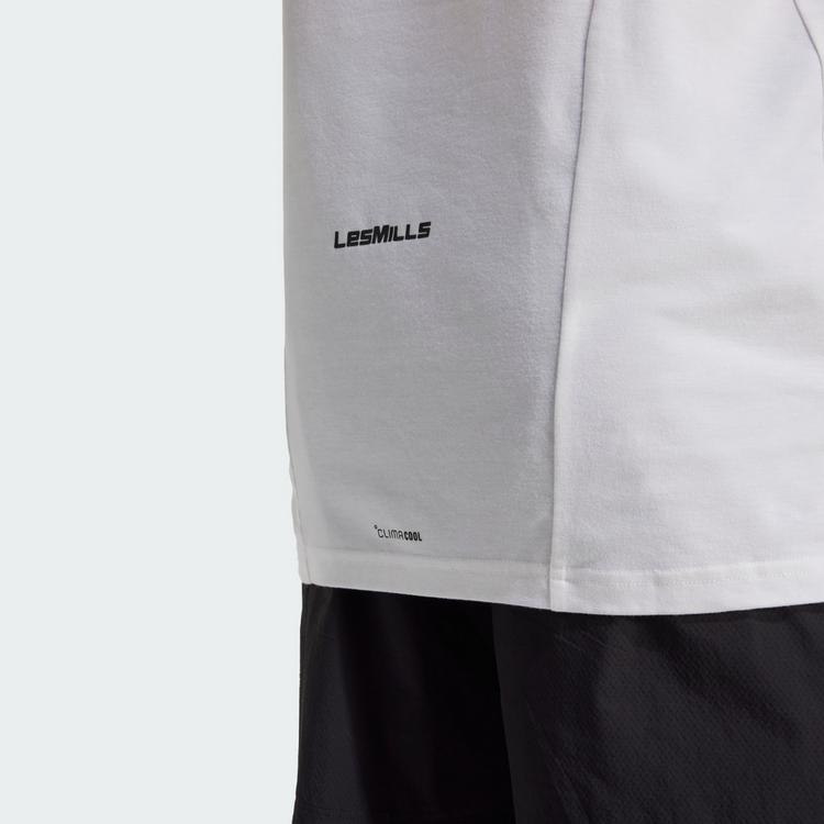adidas adidas Les Mills Grafik Tanktop T-Shirt Herren - White - 1 | SportScheck