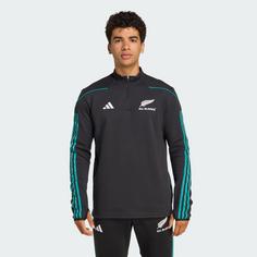 Rückansicht von adidas All Blacks Fleece-Oberteil Jacke Herren All Black