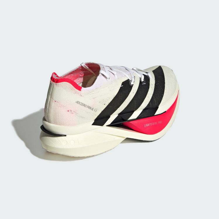 adidas adidas Adizero Prime X3 Strung Schuh Laufschuhe - Cloud White / Core Black / Lucid Red - 4 | SportScheck