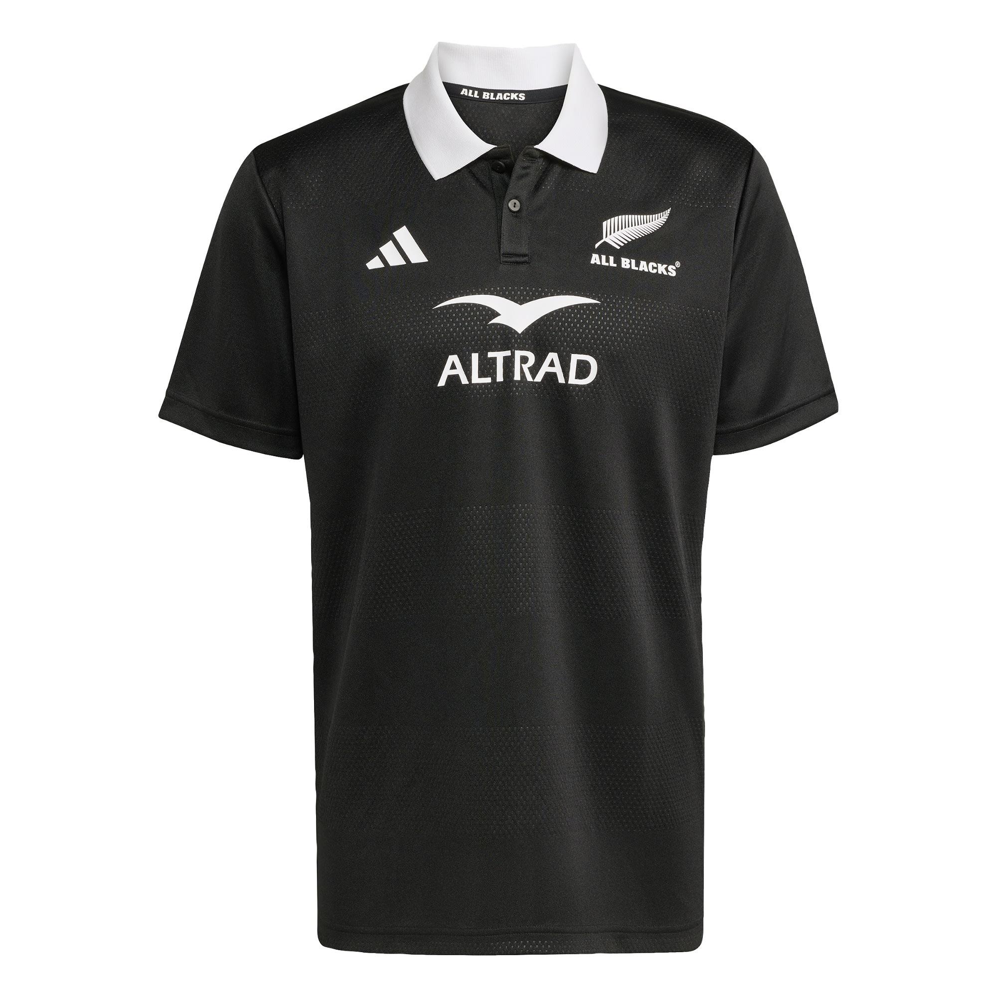 adidas All Blacks Supporter Poloshirt T-Shirt Herren - All Black