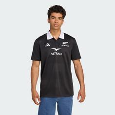 Rückansicht von adidas All Blacks Supporter Poloshirt T-Shirt Herren All Black