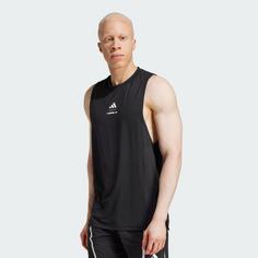 Rückansicht von adidas Les Mills Graphic Tanktop T-Shirt Herren Black