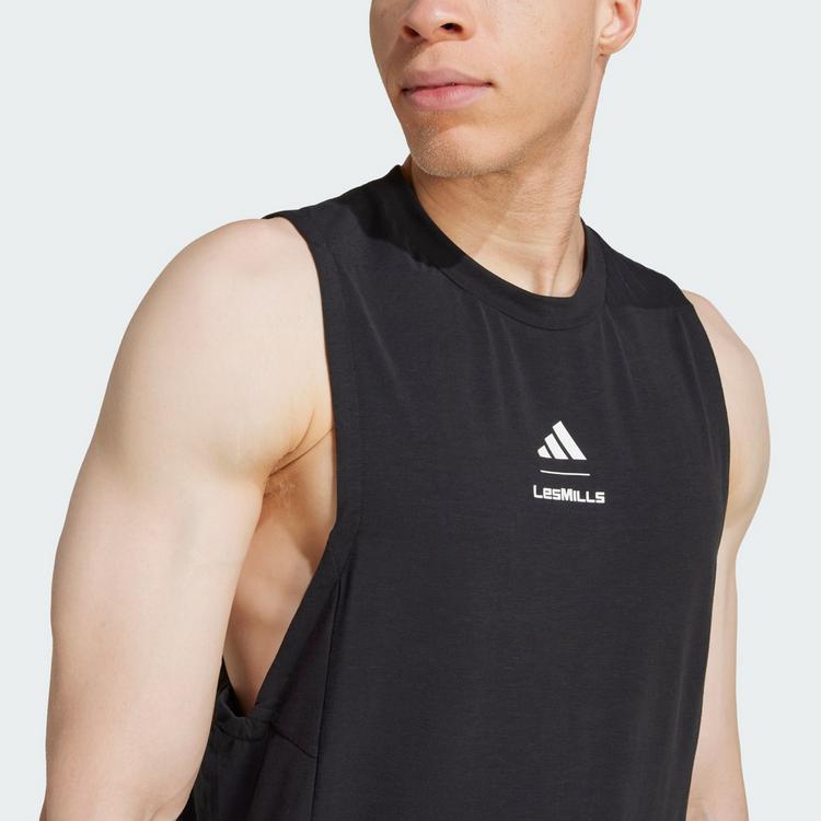 adidas adidas Les Mills Grafik Tanktop T-Shirt Herren - Black - 0 | SportScheck