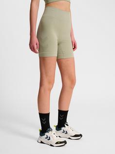 Rückansicht von hummel Funktionsshorts Damen SEAGRASS