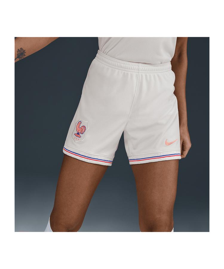 Nike Nike Frankreich Short Away 2025 Damen Beige Fu&szlig;ballshorts Damen - beigerot - 0 | SportScheck