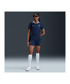 Nike France Short Home 2025 Damen Fußballshorts Damen blaurot