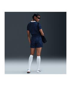 Rückansicht von Nike France Short Home 2025 Damen Fußballshorts Damen blaurot