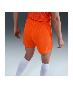 Rückansicht von Nike Niederlande Short Home 2025 Damen Fußballshorts Damen orangeweiss