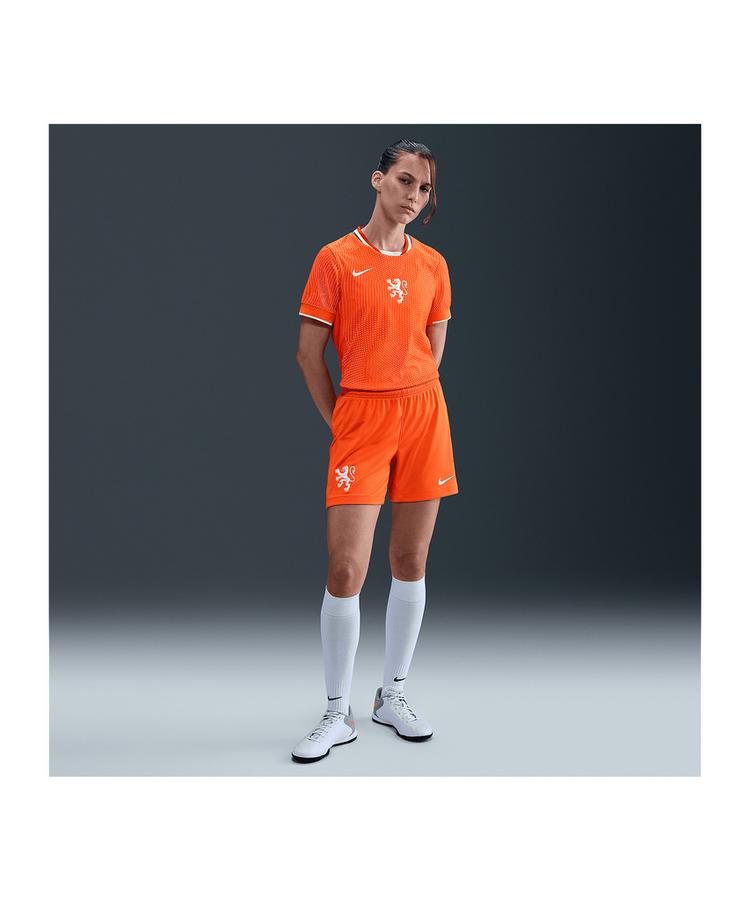 Nike Nike Niederlande Short Home 2025 Damen Fu&szlig;ballshorts Damen - orangeweiss - 0 | SportScheck
