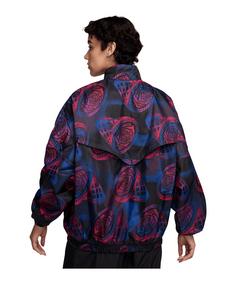 Rückansicht von Nike England Woven Jacke Damen Trainingsjacke Damen schwarzblau