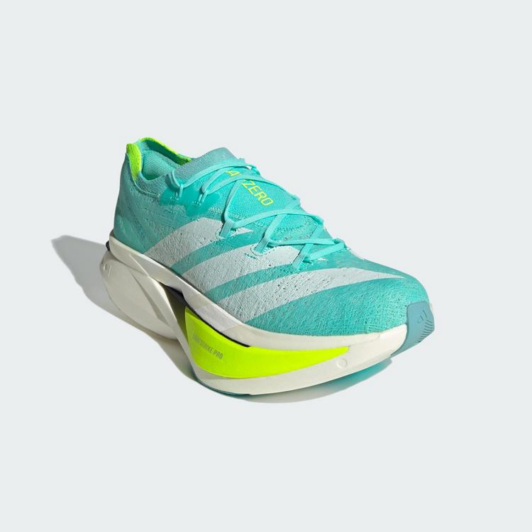 adidas adidas Adizero Prime X3 Strung Schuh Laufschuhe - Flash Aqua / Zero Metalic / Lucid Lemon - 3 | SportScheck
