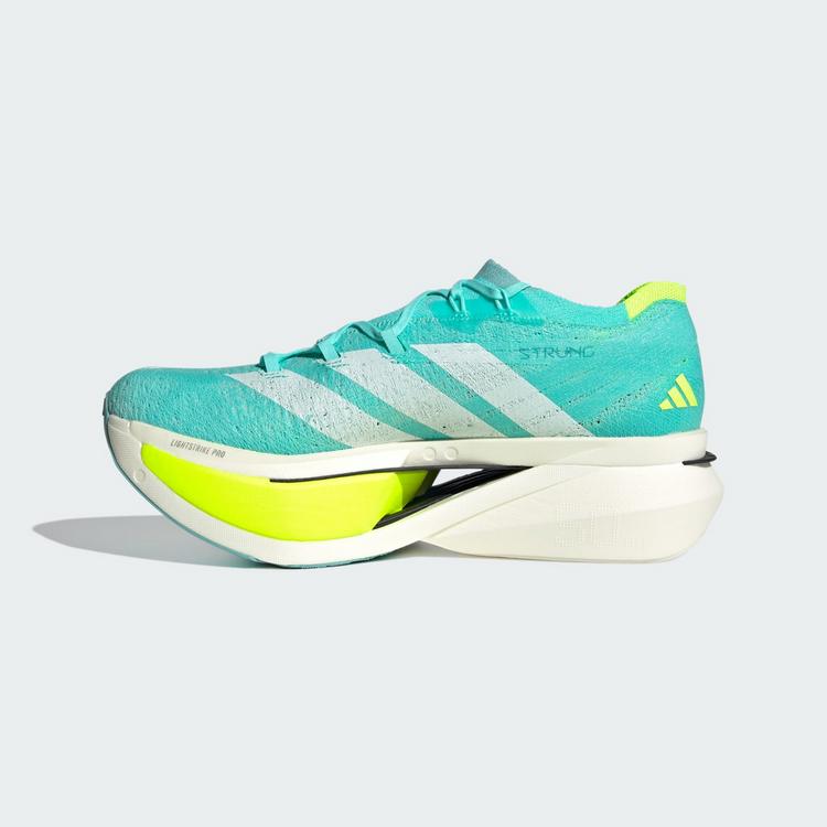 adidas adidas Adizero Prime X3 Strung Schuh Laufschuhe - Flash Aqua / Zero Metalic / Lucid Lemon - 5 | SportScheck