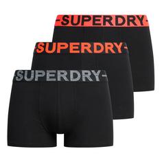 Superdry Boxershort Hipster Herren Schwarz/Orange