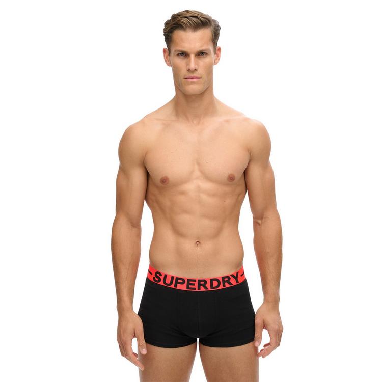 Superdry Superdry Boxershort Unterhose Herren - Schwarz/Orange - 2 | SportScheck