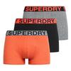 Superdry Boxershort Unterhose Herren - Orange/Schwarz/Grau