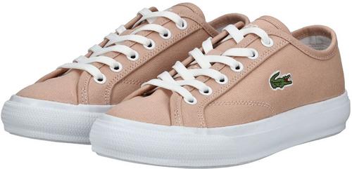Rückansicht von Lacoste Sneaker Sneaker Kinder Pink/Weiß