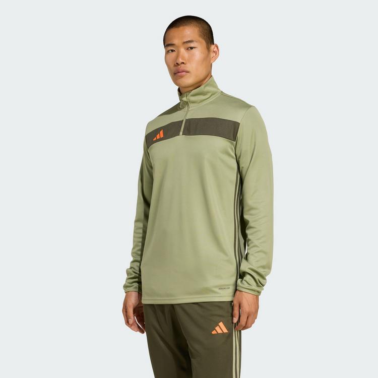 adidas adidas Tiro 25 Essentials Trainingsoberteil Trainingsanzug Herren - Tent Green / Night Cargo / Impact Orange - 0 | SportScheck