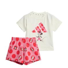 adidas ADIDAS DISNEY MINNIE MAUS T-SHIRT-SET Trainingsanzug Kinder Off White / Pink Fusion / Pure Ruby